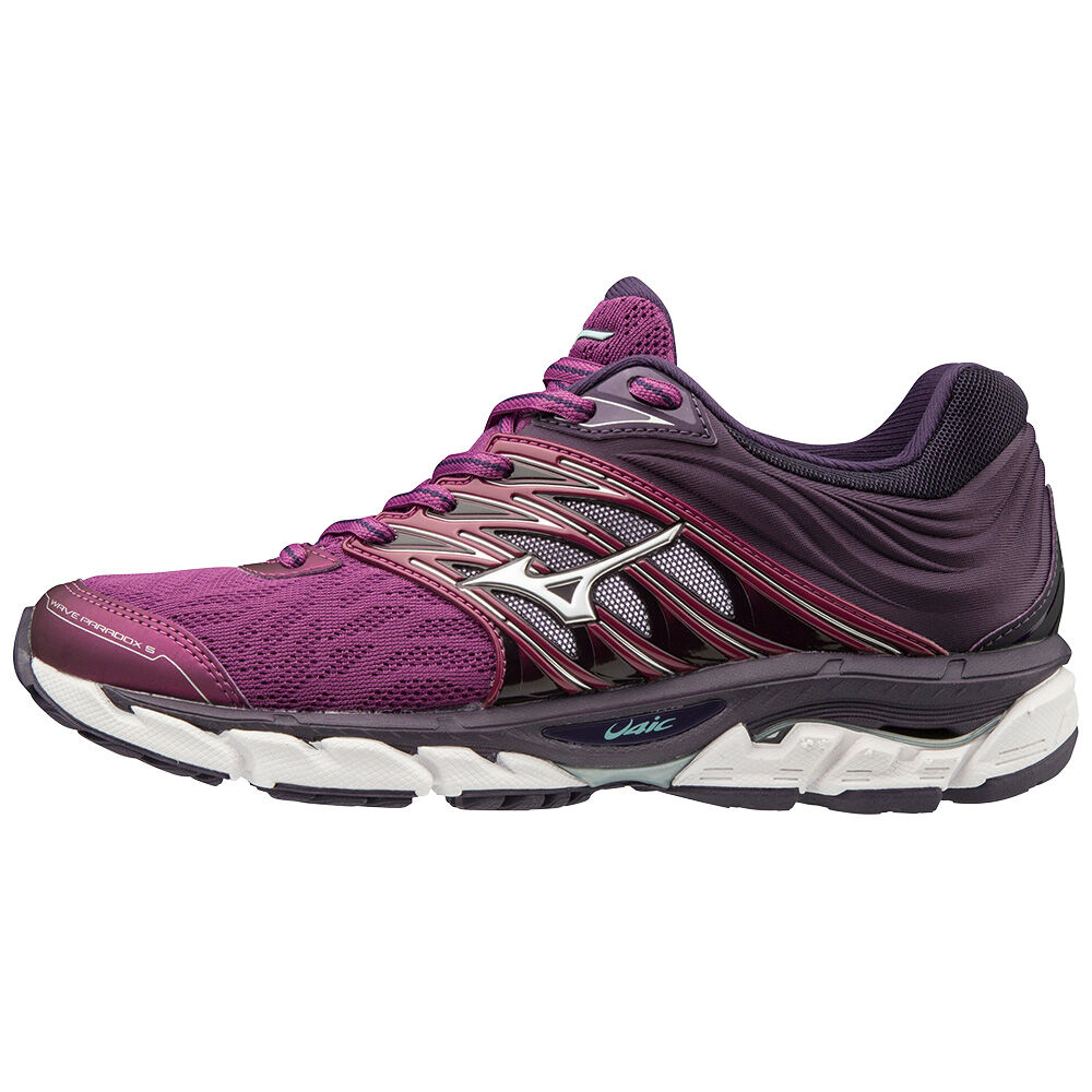 Womens Mizuno WAVE PARADOX 5 Running Shoes Purple/Silver Philippines (OUPRWE241)